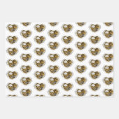 Feuille De Papier Cadeau Coeur vapeur avec un manomètre (Devant 2)