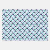 Feuille De Papier Cadeau Coeurs (Devant 3)