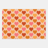 Feuille De Papier Cadeau Coeurs (Devant)