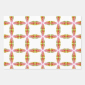 Feuille De Papier Cadeau Coeurs alignés (Devant 2)