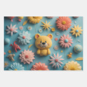 Feuille De Papier Cadeau Coeurs Bear Balloons (Devant 2)
