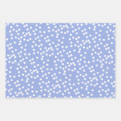 Feuille De Papier Cadeau Coeurs Blancs mignons, Étoiles & À petits pois - L (Devant 2)