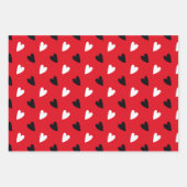 Feuille De Papier Cadeau Cœurs d'amour  (Devant)