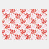 Feuille De Papier Cadeau Coeurs de la Saint Valentin (Devant 3)