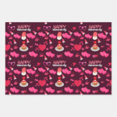 Feuille De Papier Cadeau Cœurs de la Saint-Valentin (Devant 2)