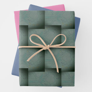 Feuille De Papier Cadeau Coeurs de Nana (noir et gris)