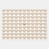 Feuille De Papier Cadeau Coeurs de pays personnalisés (Devant 3)