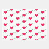 Feuille De Papier Cadeau Coeurs de Saint-Valentin (Devant)