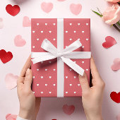 Feuille De Papier Cadeau Coeurs de Saint-Valentin