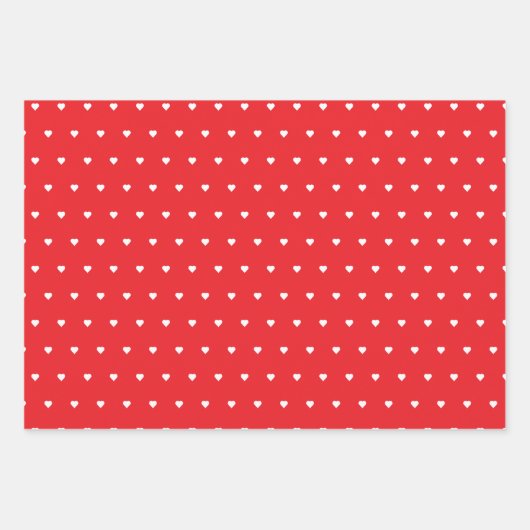 Feuille De Papier Cadeau Coeurs de Saint-Valentin (Devant)