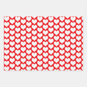 Feuille De Papier Cadeau Coeurs de Valentines (Devant 2)