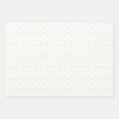 Feuille De Papier Cadeau Coeurs dorés du diamant (Devant)