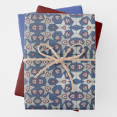 Feuille De Papier Cadeau Coeurs et étoiles (En situation)