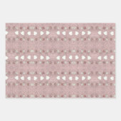 Feuille De Papier Cadeau Coeurs et fleurs (Devant 2)