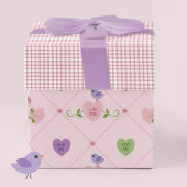 Feuille De Papier Cadeau Coeurs Inséparables