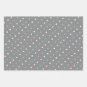Feuille De Papier Cadeau Coeurs mignons & Love Script Valentines Day (Devant 3)