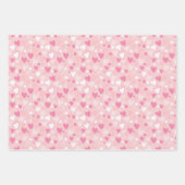 Feuille De Papier Cadeau Coeurs mignons rose (Devant)