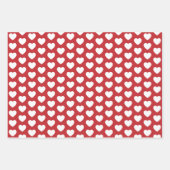 Feuille De Papier Cadeau Coeurs noirs et blancs (Devant 2)