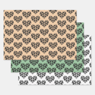 Feuille De Papier Cadeau Coeurs Pleins De Chats