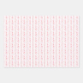 Feuille De Papier Cadeau Coeurs rose et rouge Cadeaux de la Saint-Valentin (Devant)