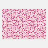 Feuille De Papier Cadeau Coeurs roses (Devant 2)