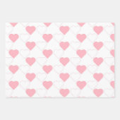 Feuille De Papier Cadeau Coeurs roses et aquarelle Elephant Cadeau (Devant 2)