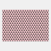 Feuille De Papier Cadeau Coeurs Roses Sur Couleurs (Devant 3)