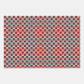 Feuille De Papier Cadeau Coeurs rouges en Saint-Valentin motif (Devant 3)