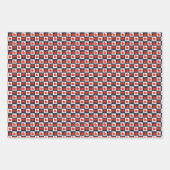 Feuille De Papier Cadeau Coeurs rouges en Saint-Valentin motif (Devant)