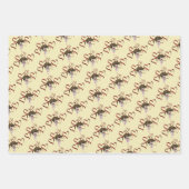 Feuille De Papier Cadeau Coeurs rouges mignons (Devant)