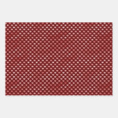 Feuille De Papier Cadeau Coeurs rouges roses Ombre (Devant)