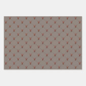 Feuille De Papier Cadeau Coeurs rustiques et Homespun (Devant)