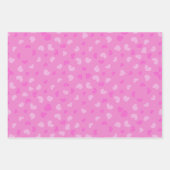 Feuille De Papier Cadeau Coeurs sur coeur motif (Devant 3)