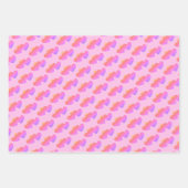 Feuille De Papier Cadeau Coeurs sur coeur motif (Devant 2)