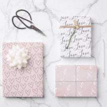 Coeurs XO rose mou Valentine's