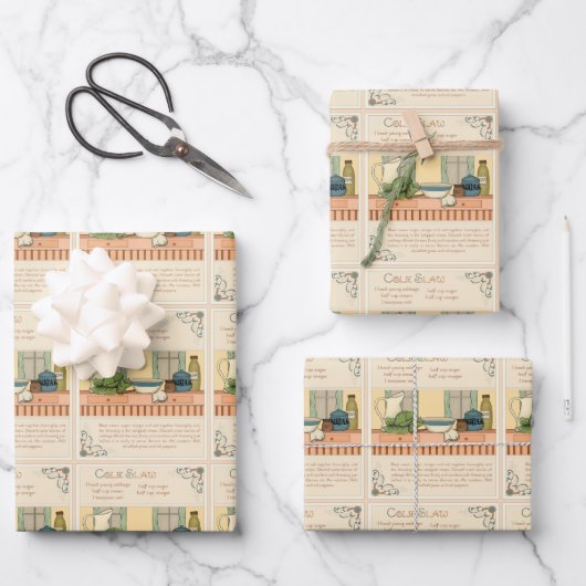 Feuille De Papier Cadeau Coleslaw (Recto)