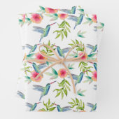 Feuille De Papier Cadeau Colibri (En situation)