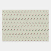 Feuille De Papier Cadeau Colibri à gorge rubis de Noël (Devant 3)