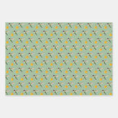 Feuille De Papier Cadeau Colibri et étoile (Devant 2)