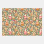 Feuille De Papier Cadeau Collage de Noël (Devant)