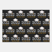 Feuille De Papier Cadeau Collage de photos Diplôme supérieur (Devant 3)