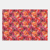 Feuille De Papier Cadeau Collage floral aquarelle  (Devant 2)