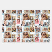 Feuille De Papier Cadeau Collage photo 50e anniversaire (Devant 3)