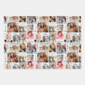 Feuille De Papier Cadeau Collage photo 50e anniversaire (Devant 2)