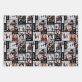 Feuille De Papier Cadeau Collage photo de vacances (Devant)