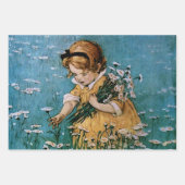 Feuille De Papier Cadeau Collecte de marguerites par Jessie Willcox Smith (Devant 3)