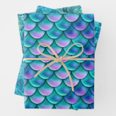 Feuille De Papier Cadeau Collection Blue Seaside (En situation)