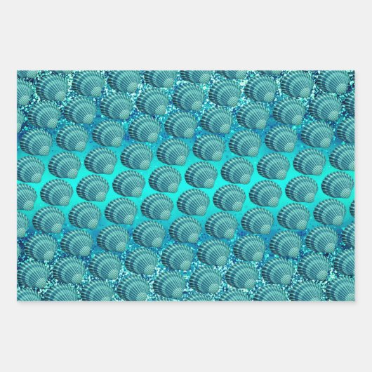 Feuille De Papier Cadeau Collection Blue Seaside (Devant 3)