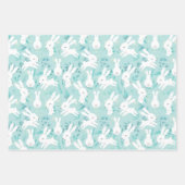 Feuille De Papier Cadeau Collection Bunny de Pâques 3 Pastel Cute (Devant 3)