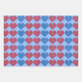 Feuille De Papier Cadeau Collection Coeurs croisés (Devant 2)